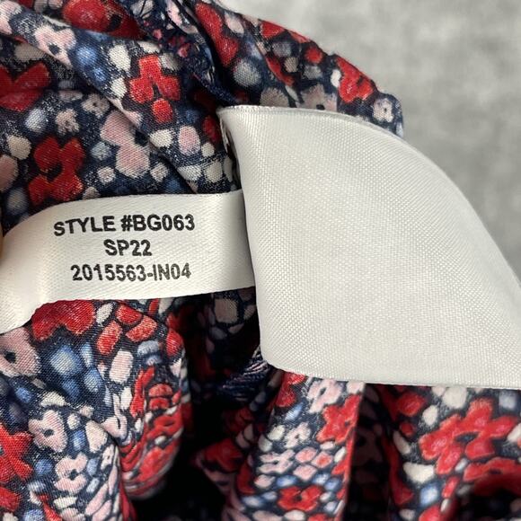 J Crew Crewcuts Jumpsuit Girls 14 Floral Puff Sleeve Gold Button Cotton Colorful - Picture 15 of 16